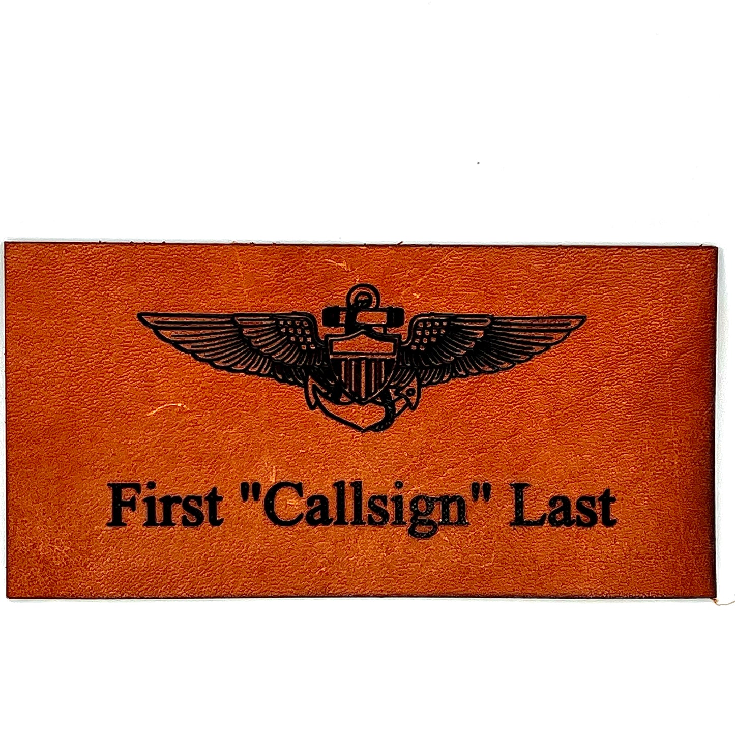 Laser Engraved Leather Valet Tray